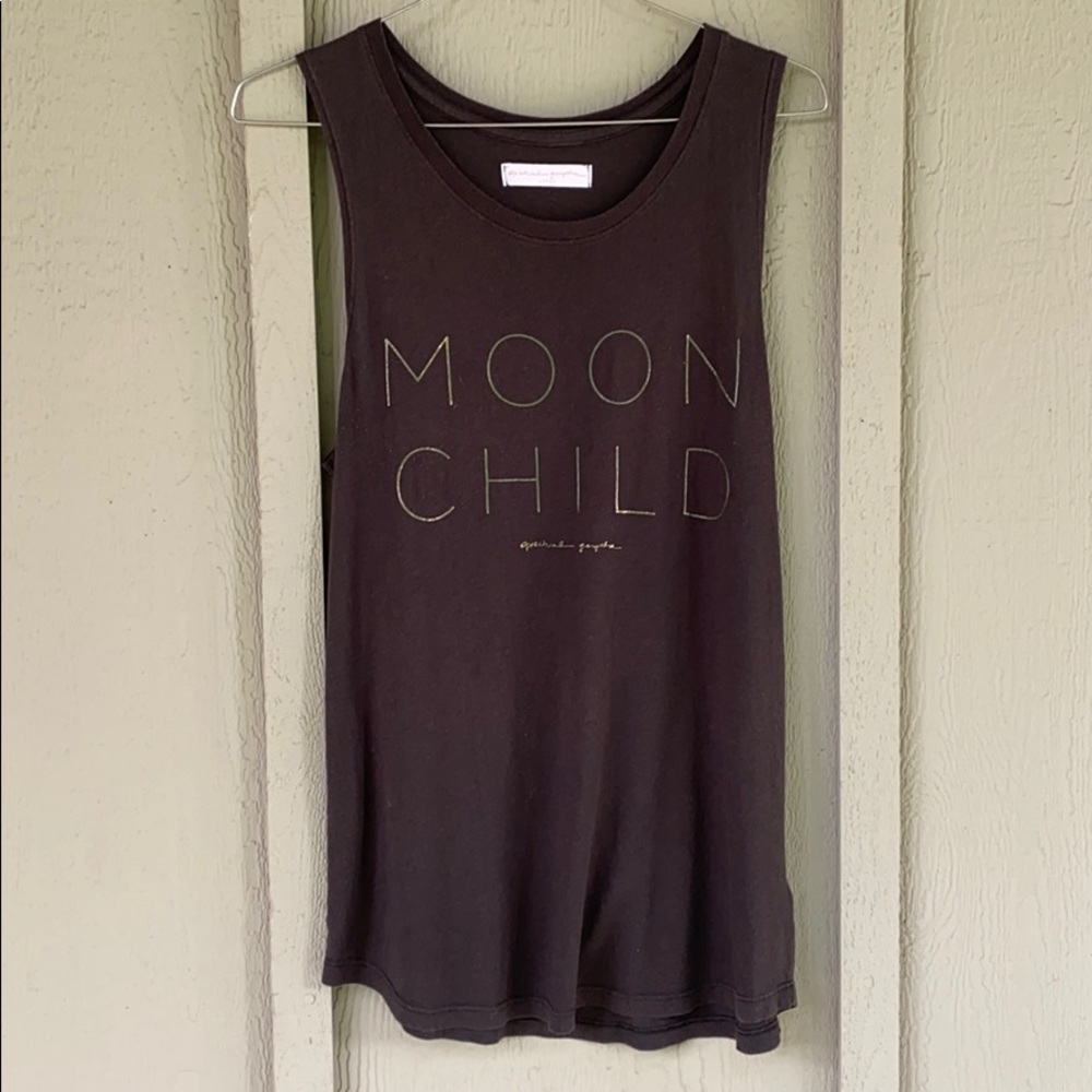 Spiritual Gangster Moon Child Black Tank